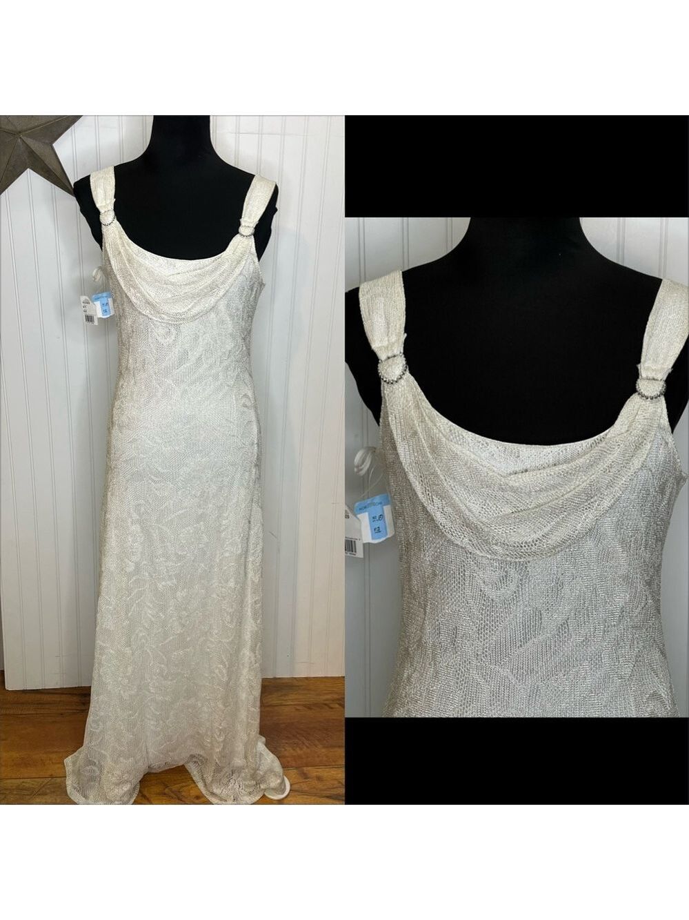Harlow Y2K Bodycon Rhinestone Maxi Size 10